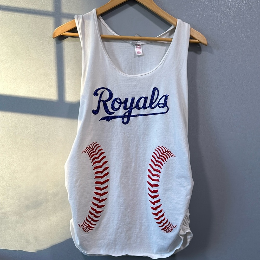 Kansas City Royals maternity tank, size XL